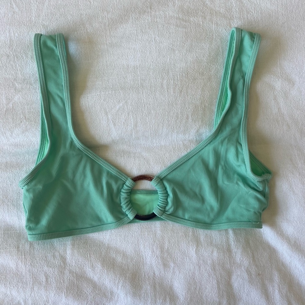 Revolve | House of Harlow Turquoise Bikini Top